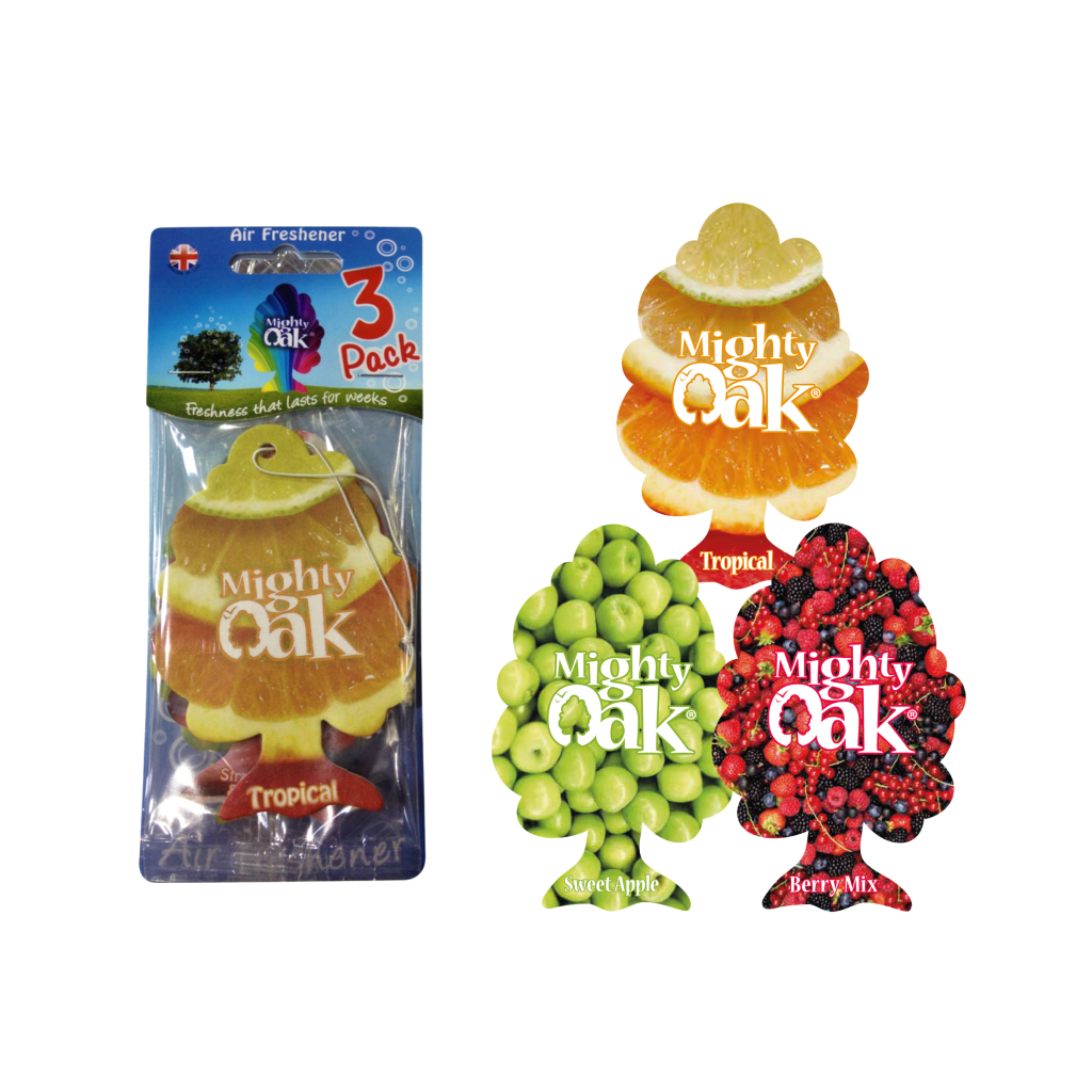 Mighty Oak Hanging Air Freshener 3pk - Sweet Apple, Berry & Tropical